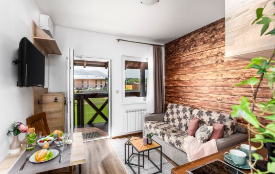 Apartament z sypialnią i kuchnią M